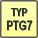 Piktogram - Typ: PTG7